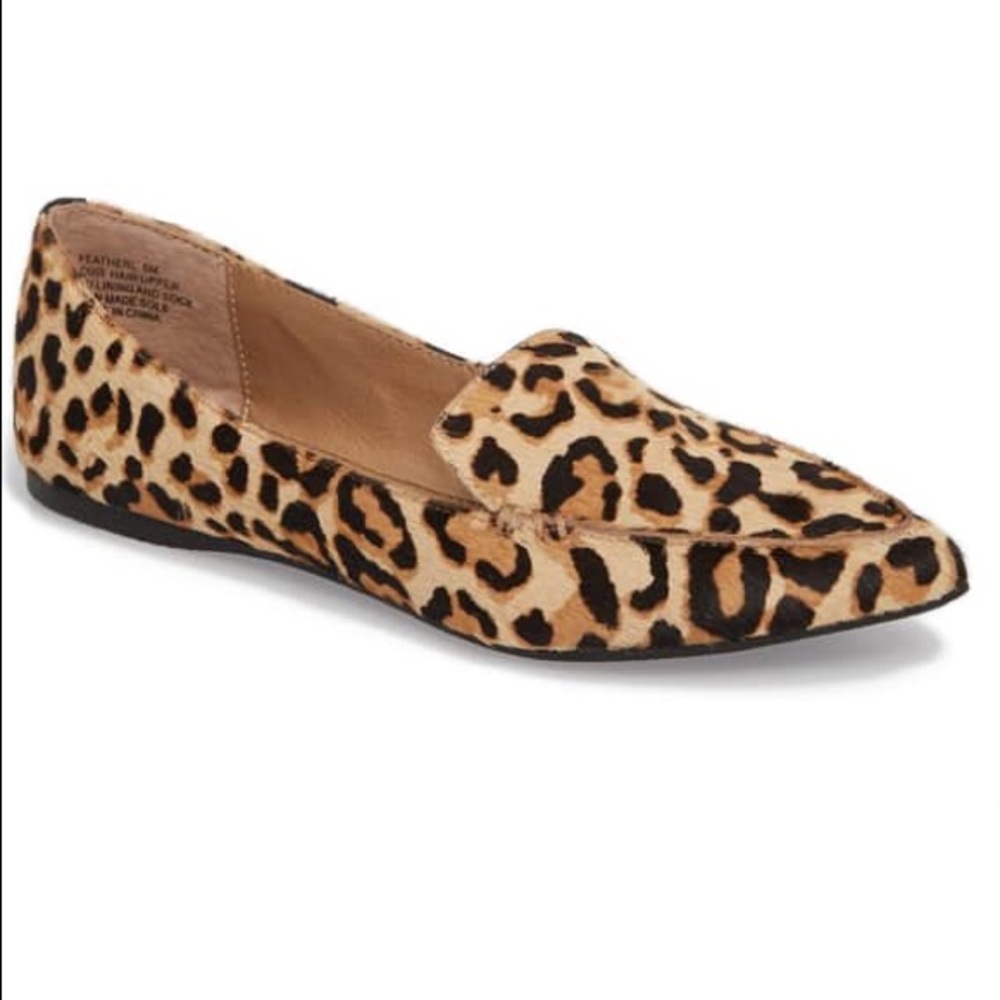 Steve Madden Leopard Print Loafers Size 6.5